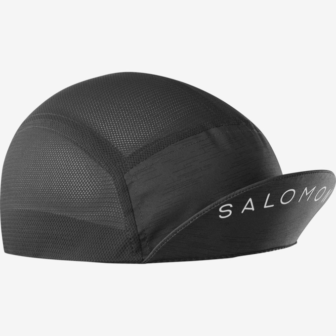 Salomon AIR LOGO キャップ レディース 黒 | JP-1658YZR