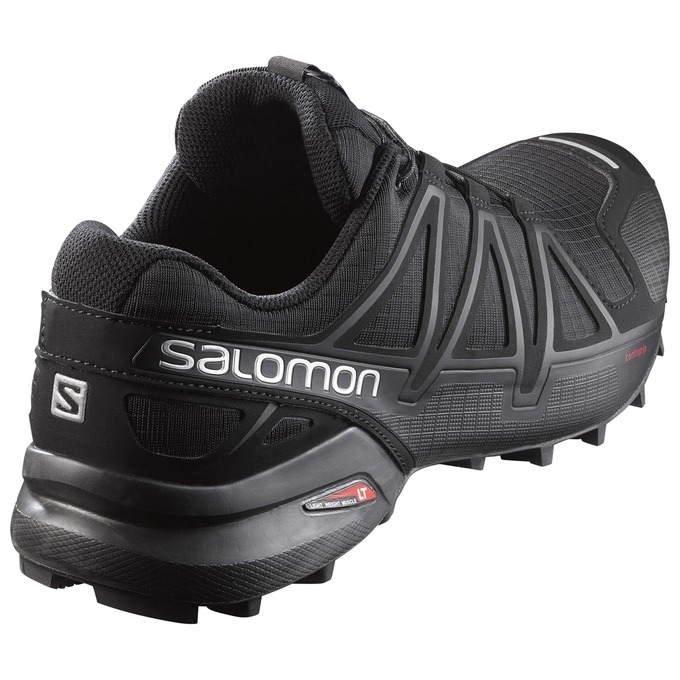Salomon SPEEDCROSS 4 トレイルランニングシューズ メンズ 黒 | JP-1362HGO