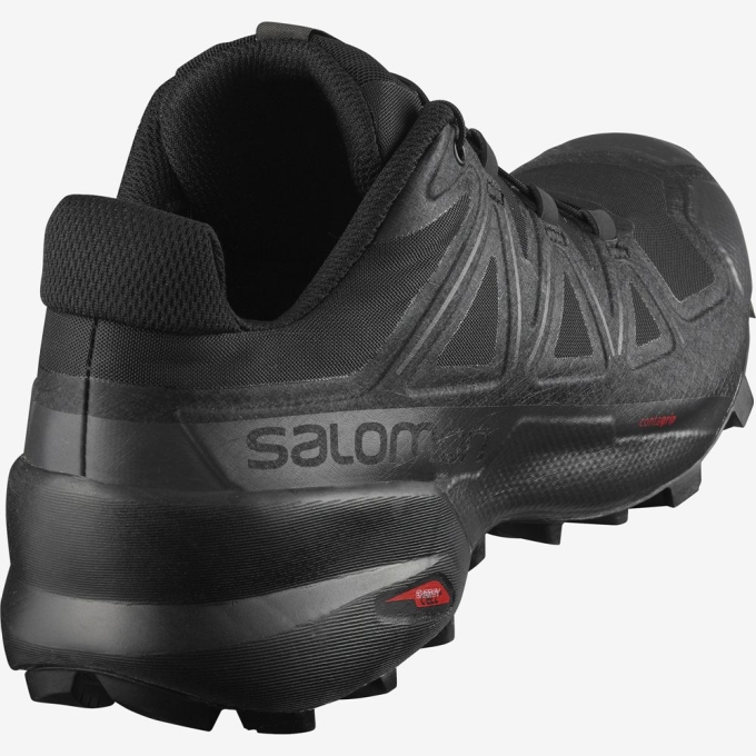 Salomon SPEEDCROSS 5 WIDE トレイルランニングシューズ メンズ 黒 | JP-1487NYG