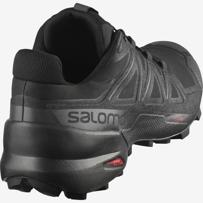 Salomon SPEEDCROSS 5 トレイルランニングシューズ メンズ 黒 | JP-1263EKO