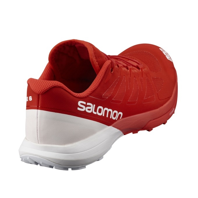 Salomon S/LAB SENSE 6 トレイルランニングシューズ レディース 赤 白 | JP-1463JIA