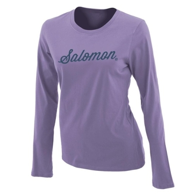 Salomon SMOOTH LS G Tシャツ キッズ グレー | JP-3791GPX