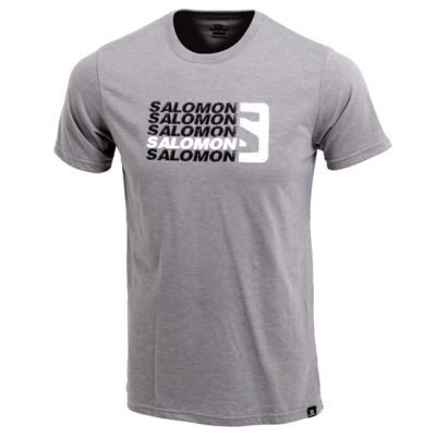 Salomon STANDOUT SS M Tシャツ メンズ グレー | JP-3296NXZ