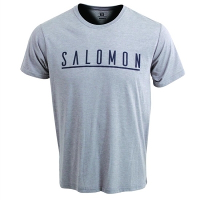Salomon UNDERSCORE SS M Tシャツ メンズ グレー | JP-0352JLD