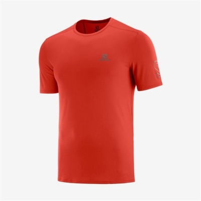 Salomon XA TRAIL ショート Sleeve Tシャツ メンズ オレンジ | JP-4721KJR
