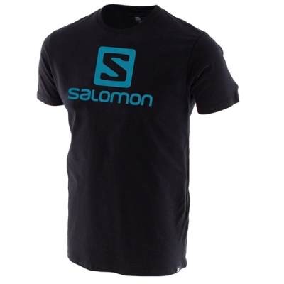 Salomon ACHIEVE SS B Tシャツ キッズ 黒 | JP-6509SGX